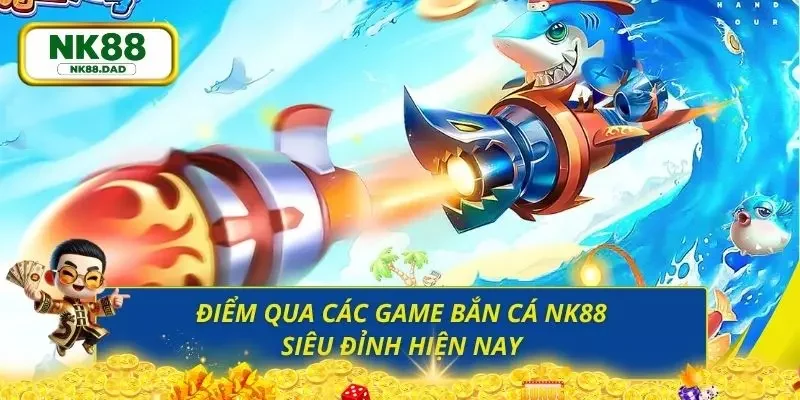 Người chơi có thể thỏa thích lựa chọn tựa game bắn cá trực tuyến